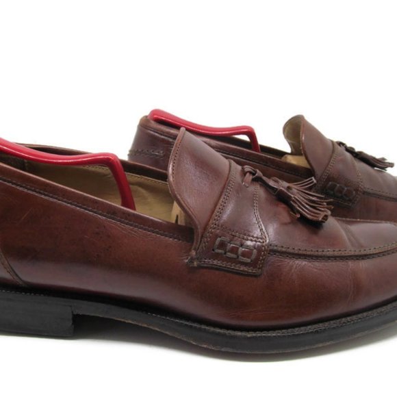 Johnston Murphy Mens Brown Tassel Loafers 10 M main image 11